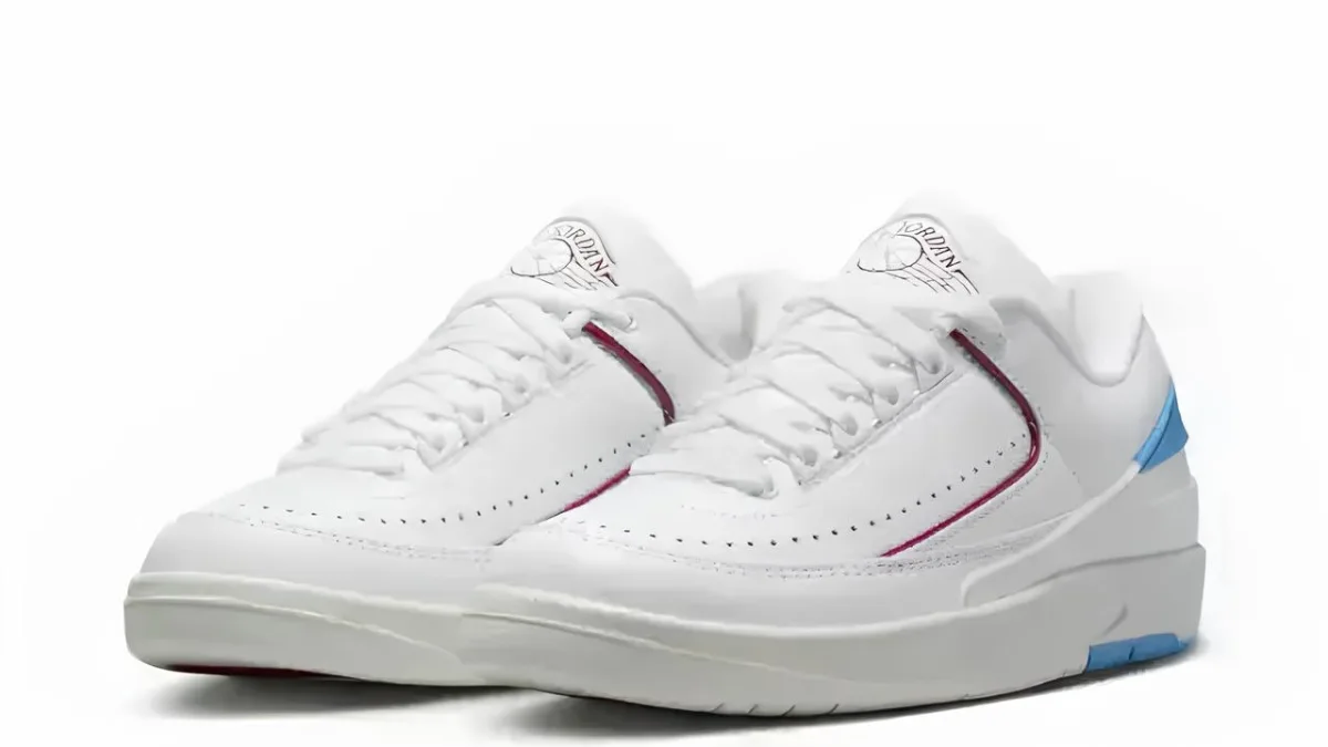 NIKE Air Jordan 2 Low Gym Red and Dark Powder Blue DX4401-164
