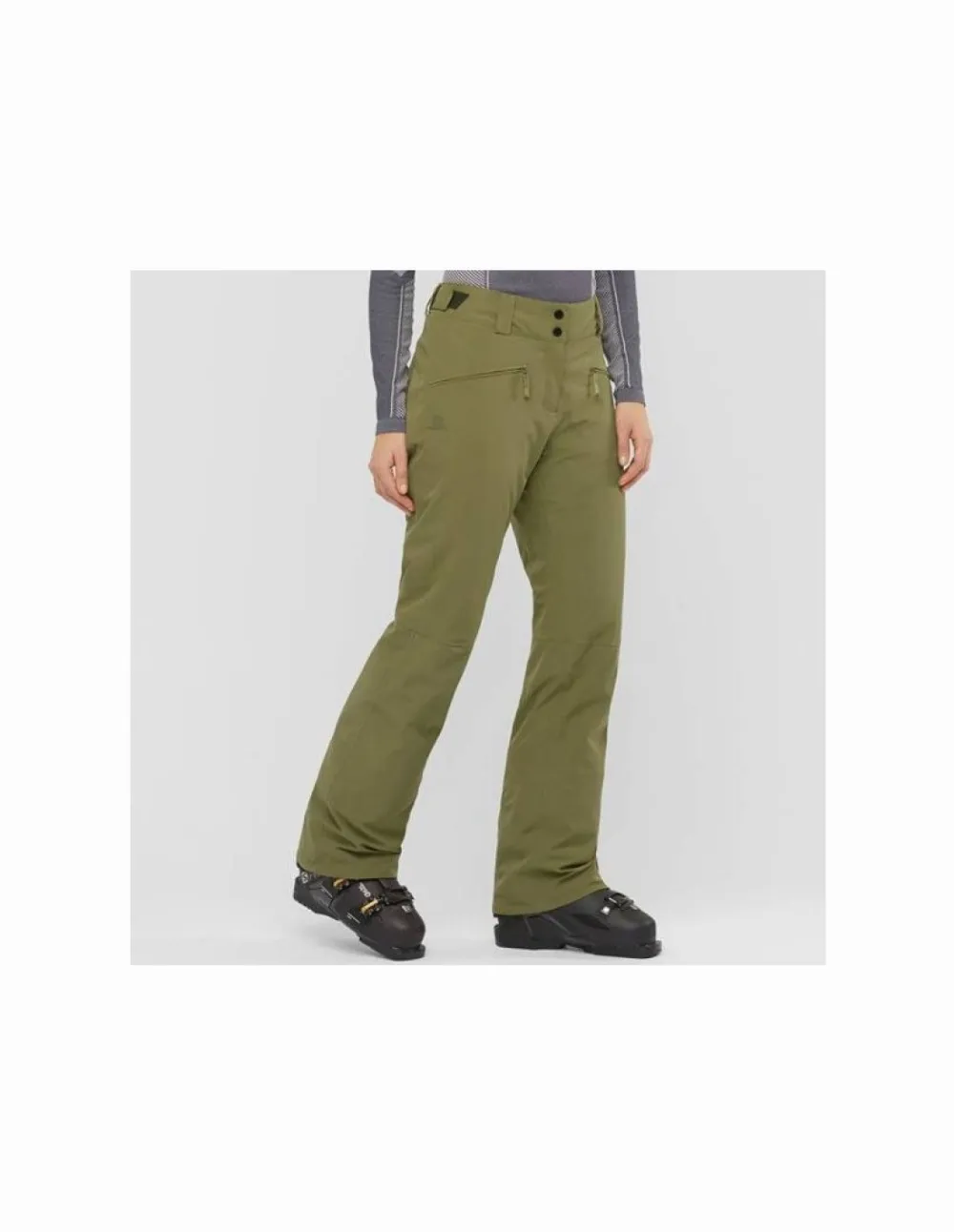 Salomon Edge LC1387600 Γυναικείο Παντελόνι Σκι & Snowboard Πράσινο