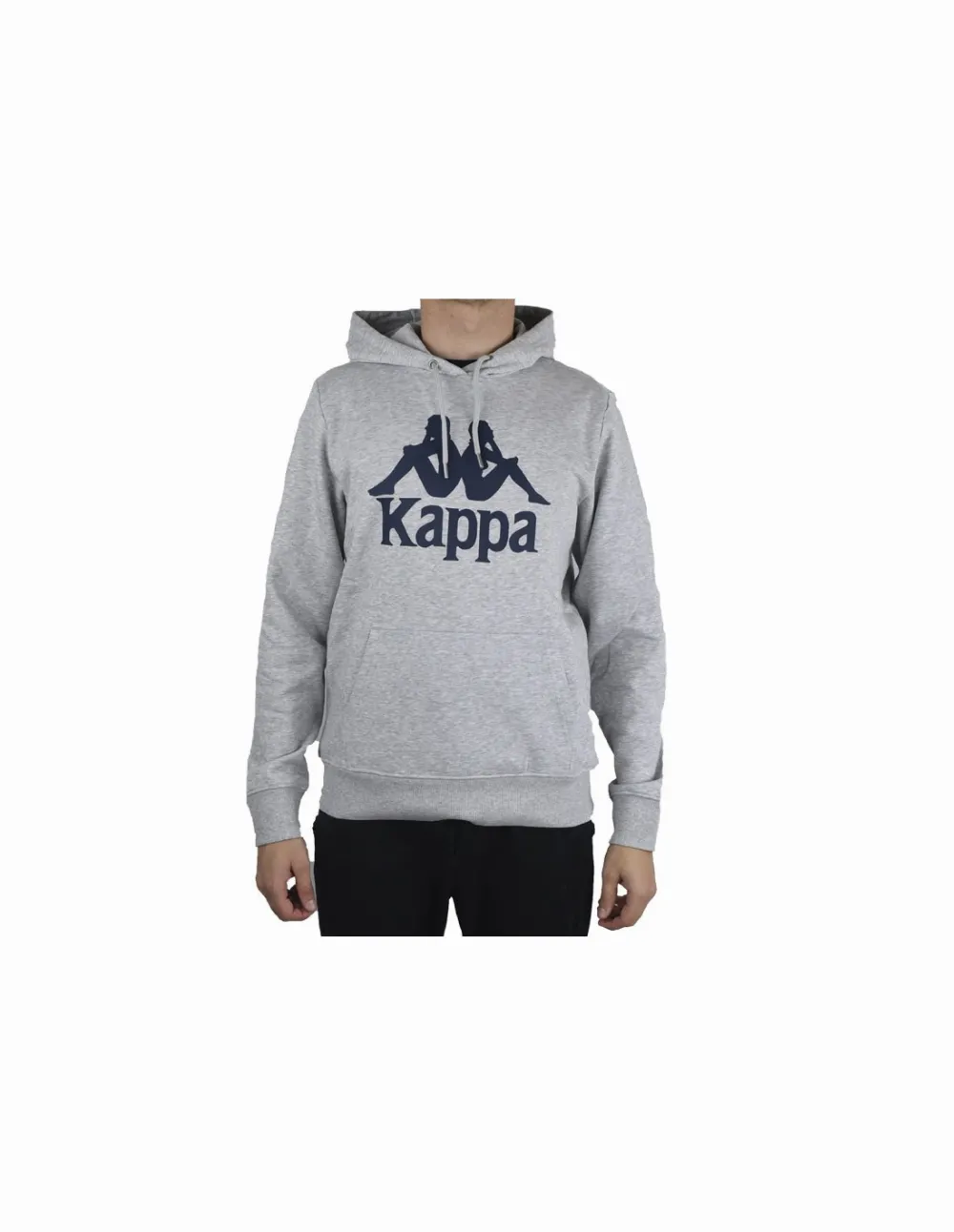 Kappa Taino Ανδρικό Φούτερ με Κουκούλα και Τσέπες Γκρι 705322-18M
