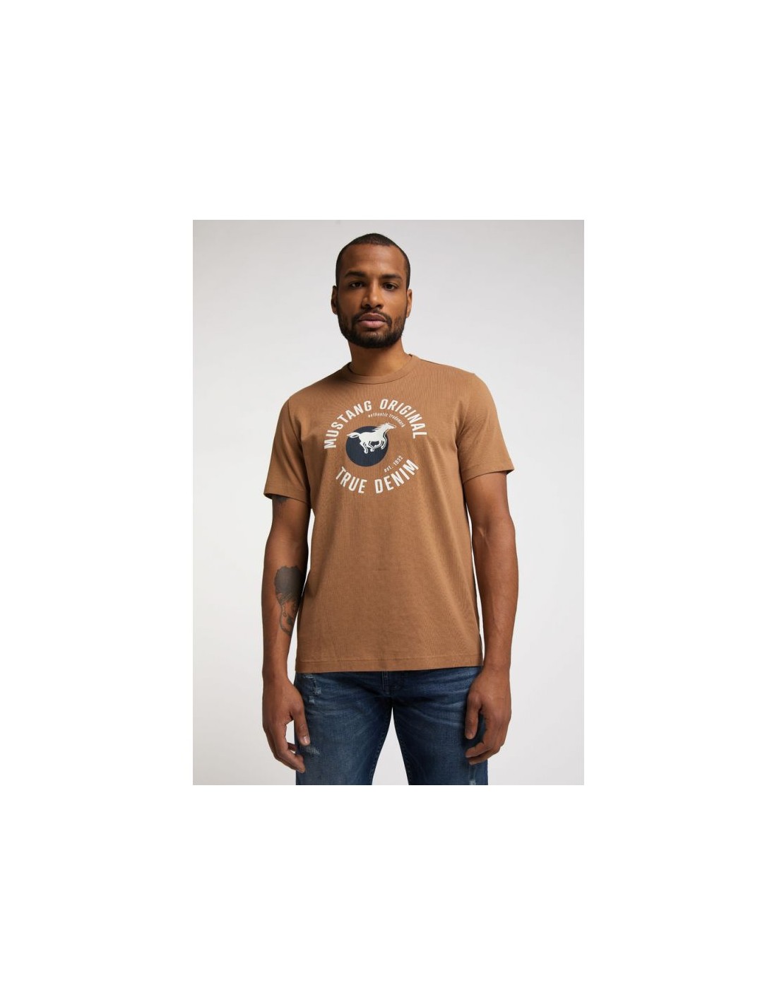 566347-thickbox_default-mustang-ανδρικό-t-shirt-κοντομάνικο-μπεζ-10121473299