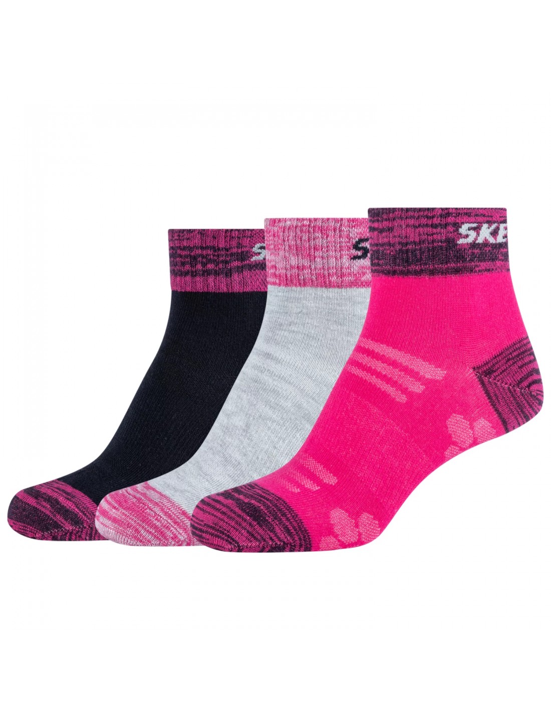 593631-thickbox_default-skechers-αθλητικές-παιδικές-κάλτσες-μακριές-φούξια-3-ζευγάρια-sk42022-0400