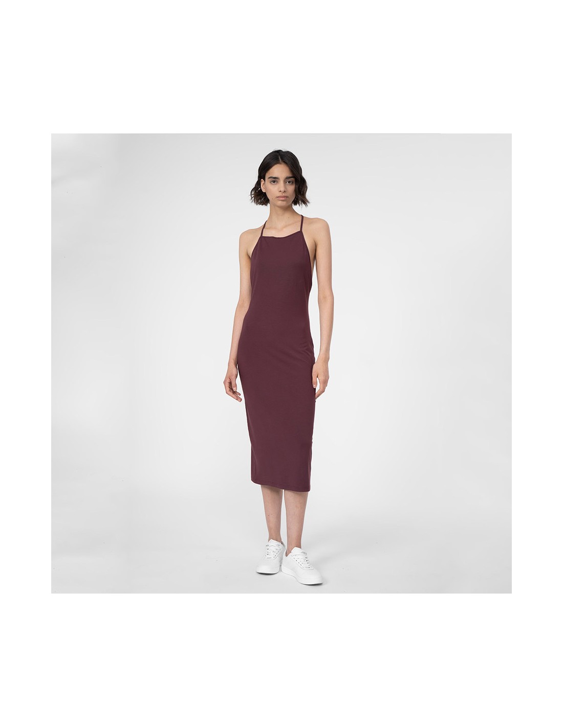 607476-thickbox_default-4f-καλοκαιρινό-mini-φόρεμα-καφέ-4fss23tdref050-81s