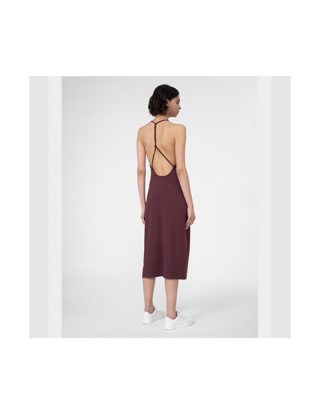 607477-thickbox_default-4f-καλοκαιρινό-mini-φόρεμα-καφέ-4fss23tdref050-81s