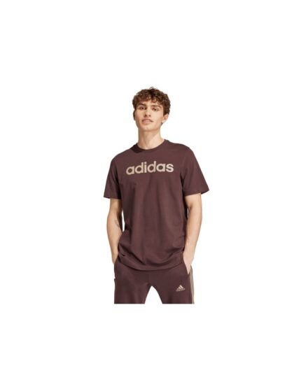 adidas Essentials Single Jersey Linear Embroidered M IZ4768