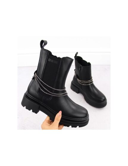 Big Star W leather ankle boots INT2053 INT2053