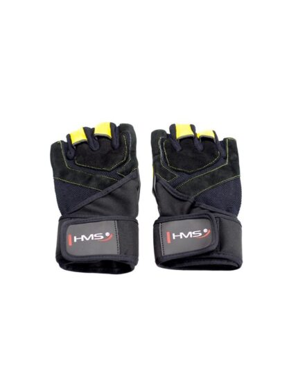 Black Yellow HMS RST01 gym gloves XL