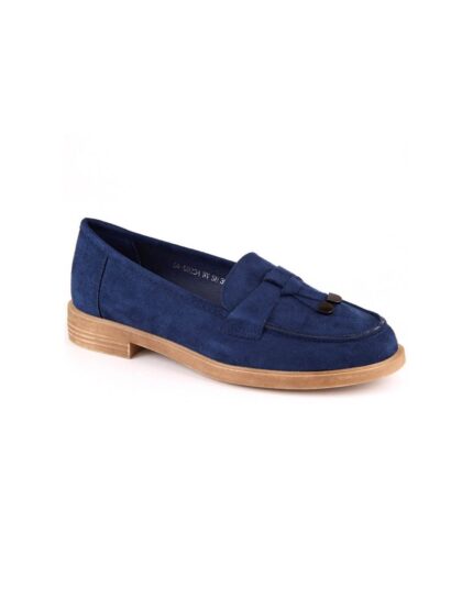 Vinceza W JAN281 blue suede lowheeled shoes