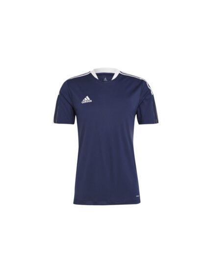 Adidas Tiro 21 Training Jersey Αθλητικό Ανδρικό T-shirt Navy Μπλε με Λογότυπο GM7585