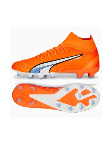 Puma Ultra Pro FG/AG 107240-01 Ψηλά Ποδοσφαιρικά Παπούτσια με Τάπες Πορτοκαλί