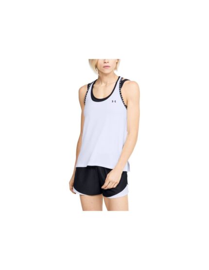 Under Armour Knockout Γυναικεία Μπλούζα Αμάνικη Λευκή 1351596-100
