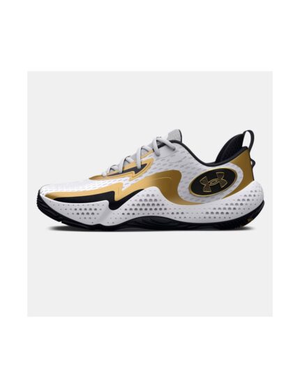 Under Armour Spawn 5 3026285-101 Χαμηλά Μπασκετικά Παπούτσια Λευκά