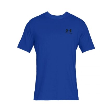 Under Armour Sportstyle Left Chest Αθλητικό Ανδρικό T-shirt Μπλε με Λογότυπο 1326799-486