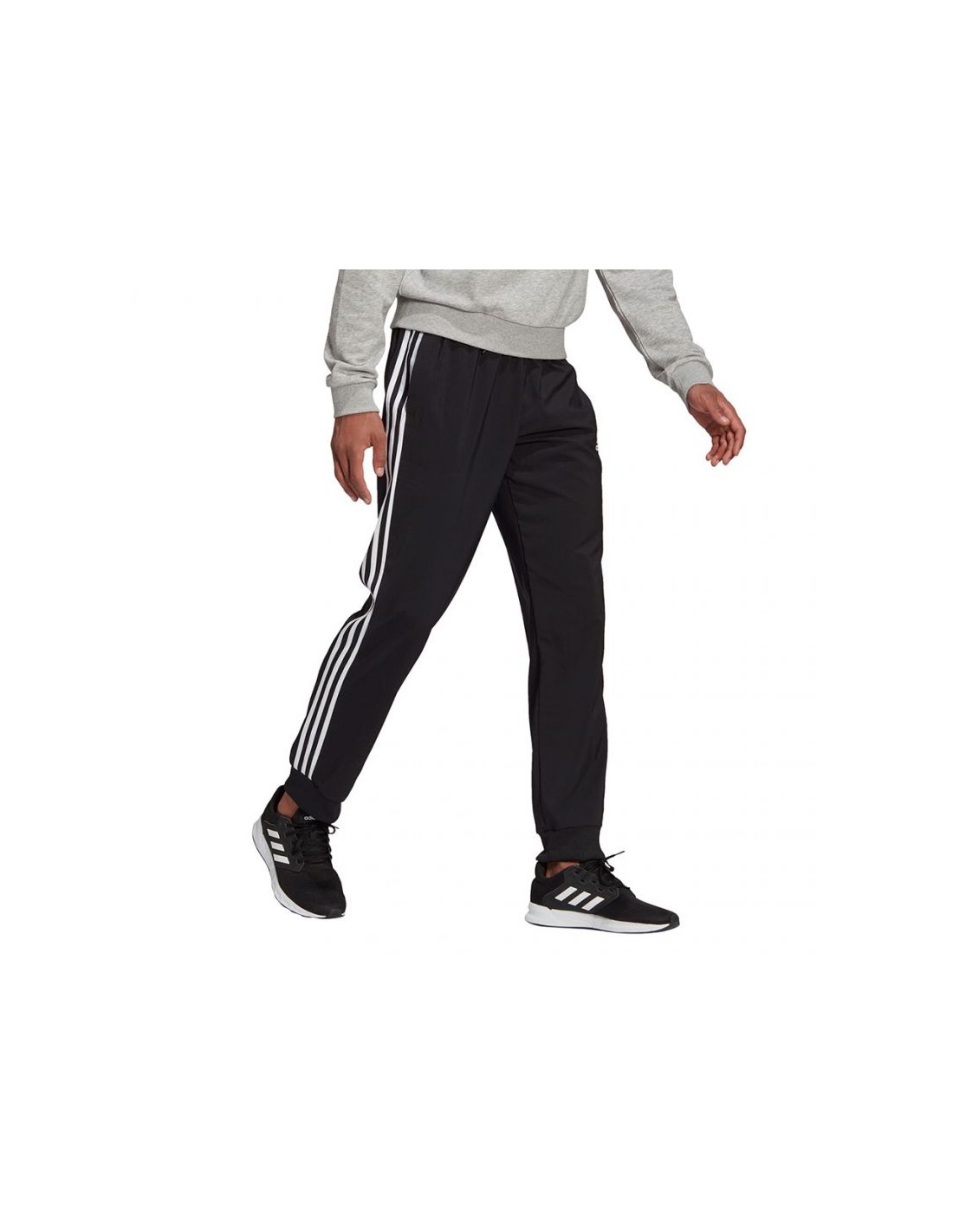 Adidas Aeroready Essentials Παντελόνι Φόρμας με Λάστιχο Μαύρο GK8980