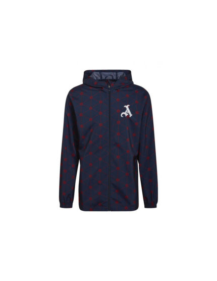 Adidas Arsenal Ανδρικό Μπουφάν Αντιανεμικό Collegiate Navy / Scarlet HB6011