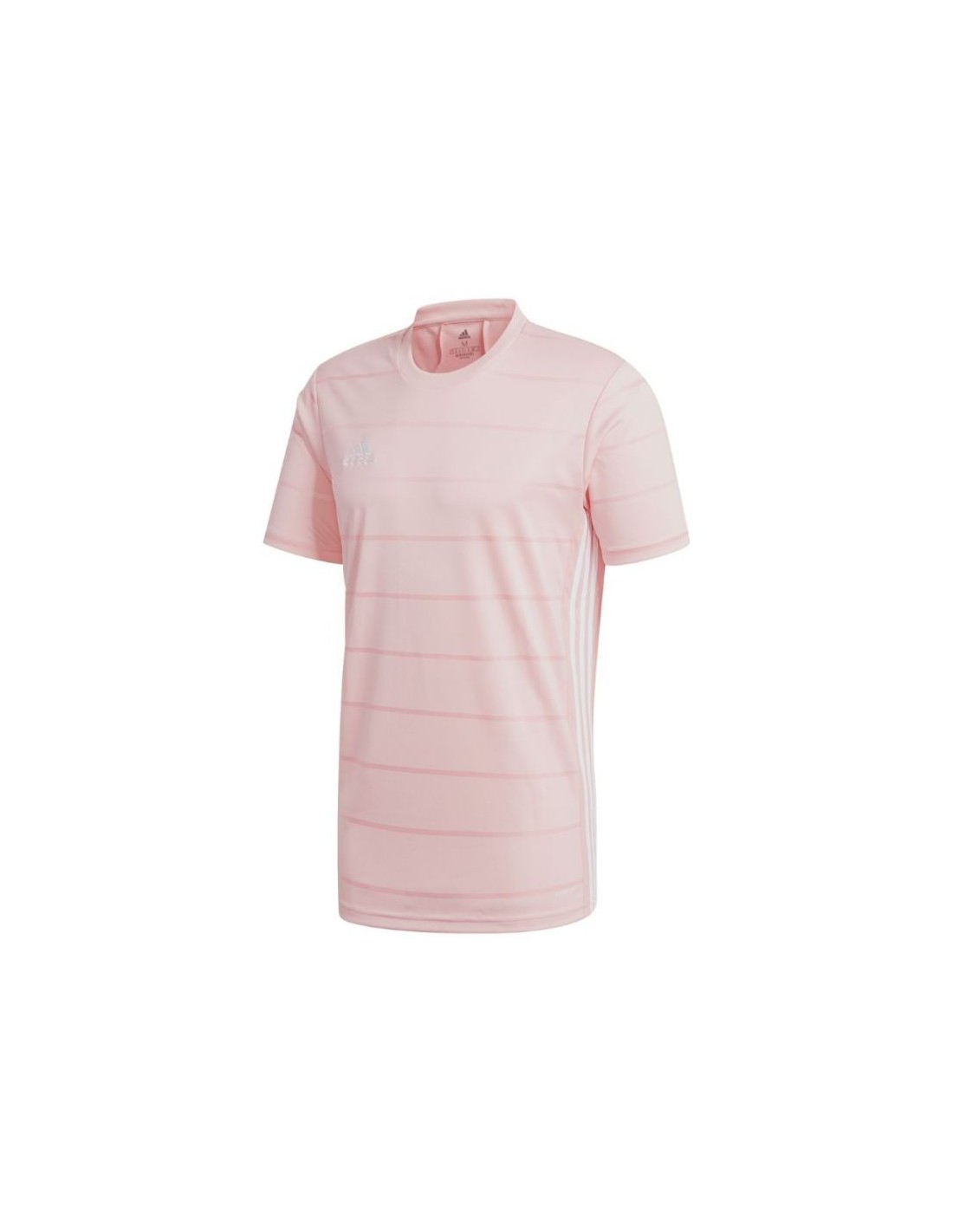 Adidas Campeon 21 Ανδρικό T-shirt Glow Pink με Ρίγες FT6761