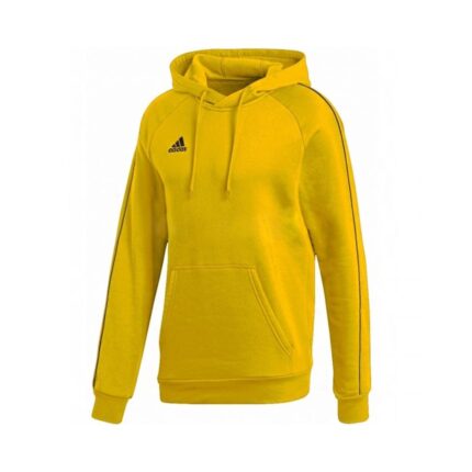 Adidas Core 18 Ανδρικό Φούτερ με Κουκούλα και Τσέπες Κίτρινο FS1896