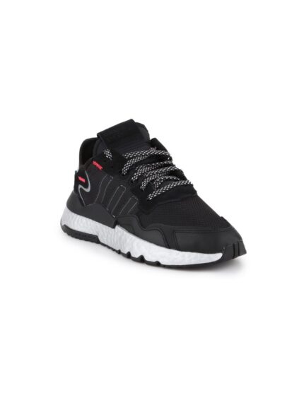 Adidas Nite Jogger Sneakers Core Black / Shock Red / Silver Metallic FV4137