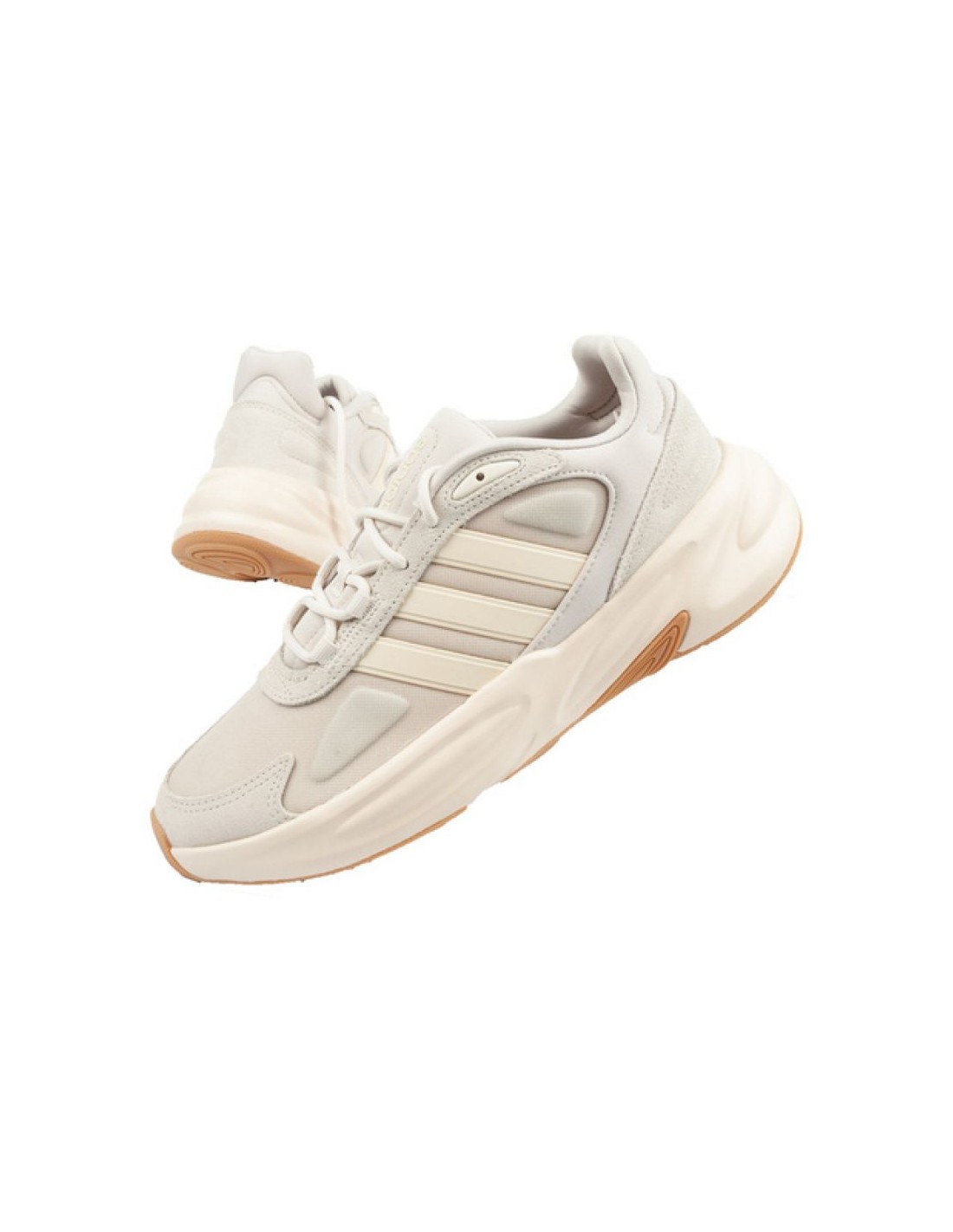 Adidas Ozelle Chunky Sneakers Aluminium / Wonder White / Gum GX6762