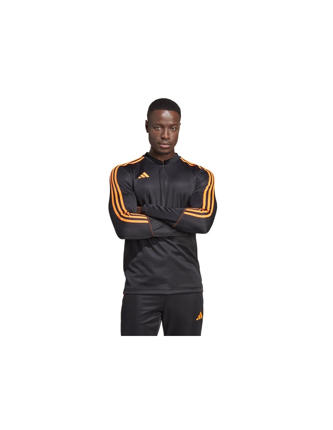 Adidas Tiro 23 Ανδρική Μπλούζα με Φερμουάρ Μακρυμάνικη Μαύρη HZ0182