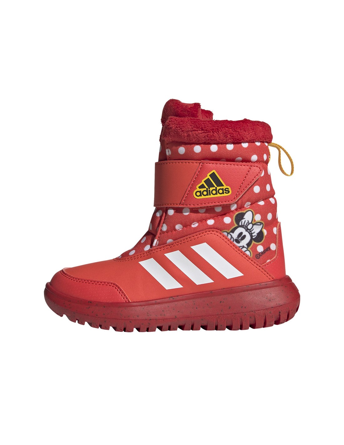 Adidas Winterplay x Disney Παιδικά Μποτάκια με Σκρατς Bright Red / Cloud White / Better Scarlet IG7188