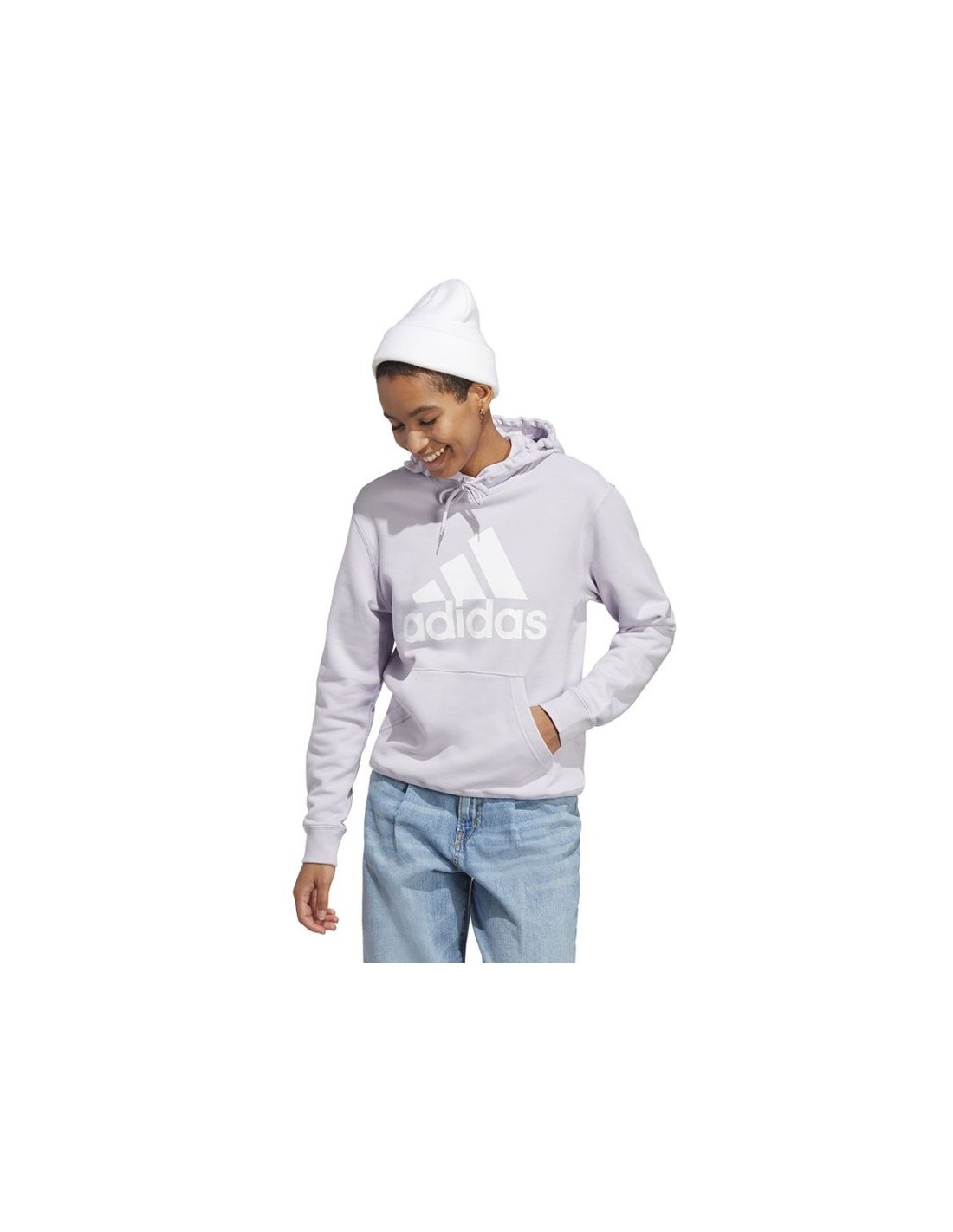 Adidas Γυναικείο Φούτερ με Κουκούλα Μωβ IC6899