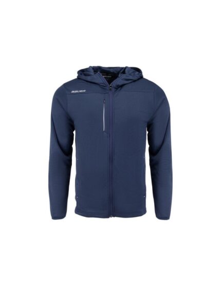 Bauer Vapor Ανδρική Ζακέτα Fleece με Φερμουάρ και Κουκούλα Μπλε 1056824