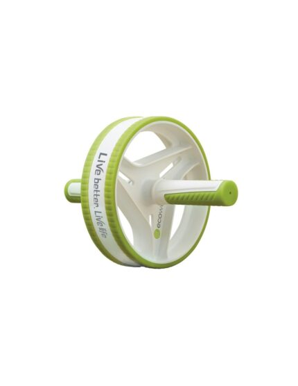 Ecowellness QB 711 Ρόδα Κοιλιακών Πράσινη με Αντιολισθητικές Λαβές