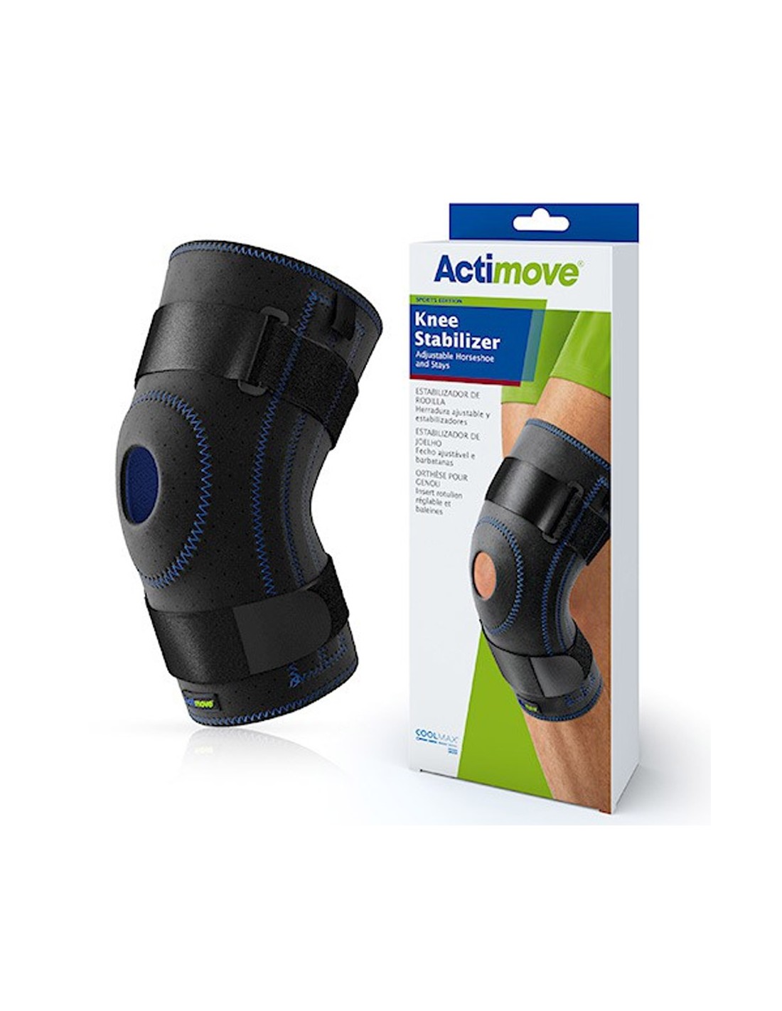 Knee brace with adjustable pad