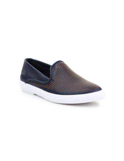 Lacoste Δερμάτινα Γυναικεία Slip-On Navy Μπλε 31CAW01272M3