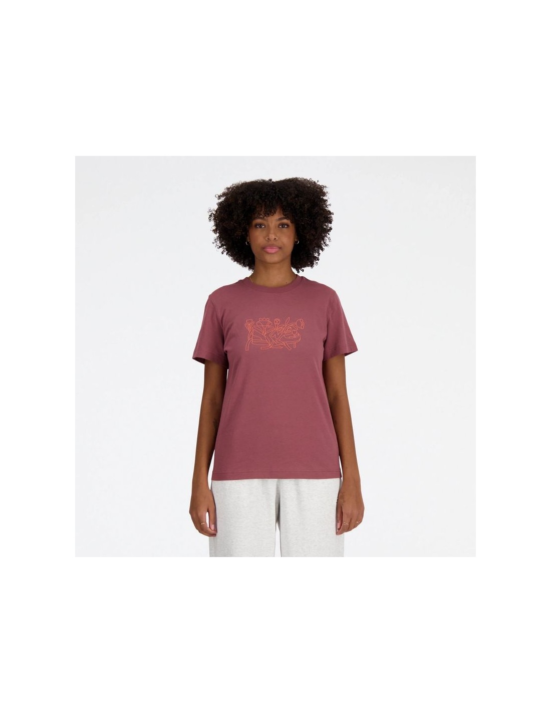 New Balance Women's Tshirt SS FLORAL TEE WAD WT41912WAD