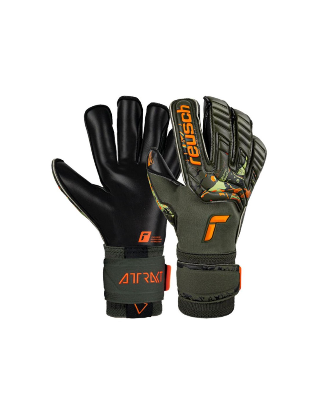 Reusch Attrakt Gold X Evolution Cut 5370064-5555 Γάντια Τερματοφύλακα Ενηλίκων Πράσινα