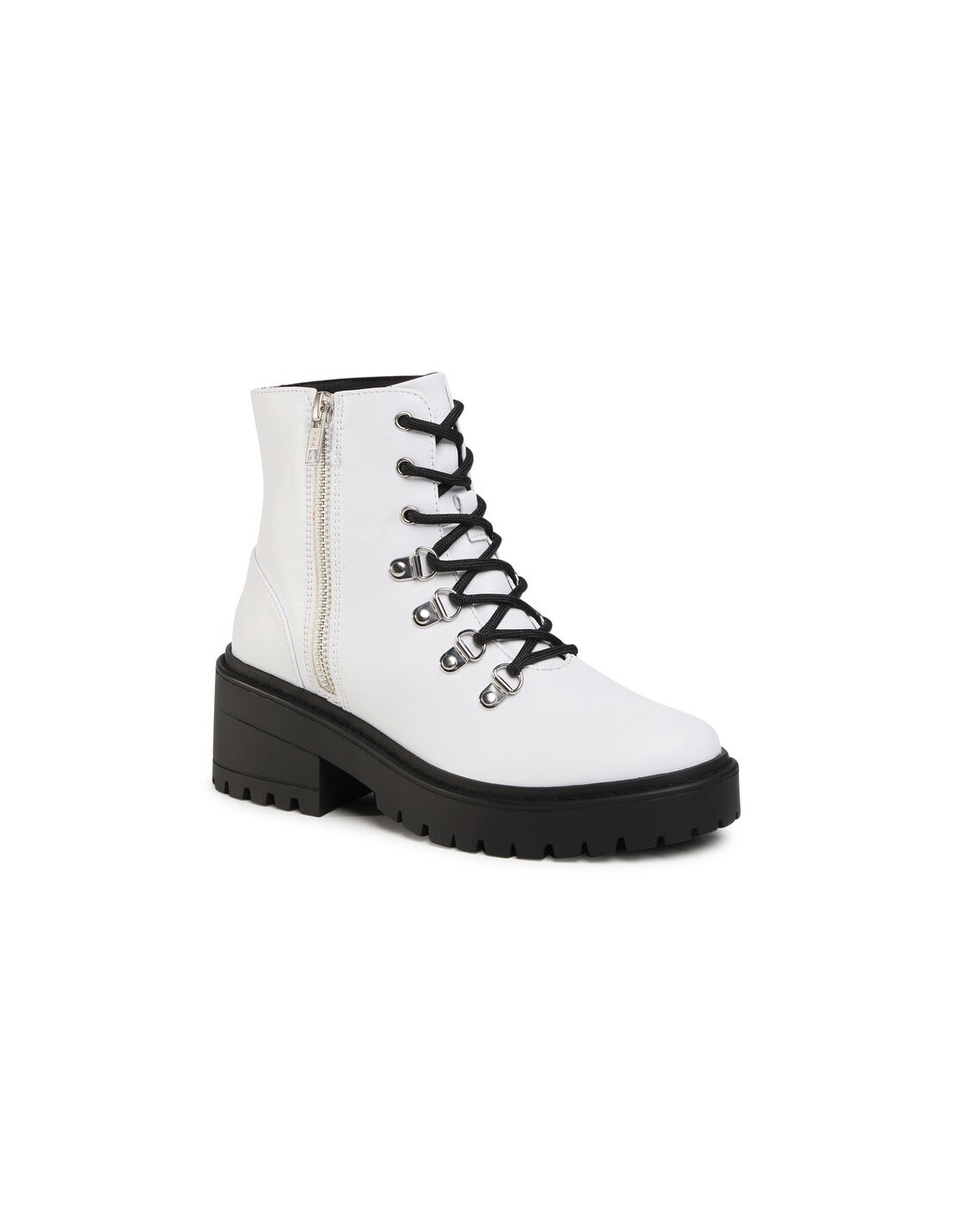 Skechers Weekend Best Δερμάτινα Γυναικεία Αρβυλάκια με Τακούνι Λευκά 49058-WHT