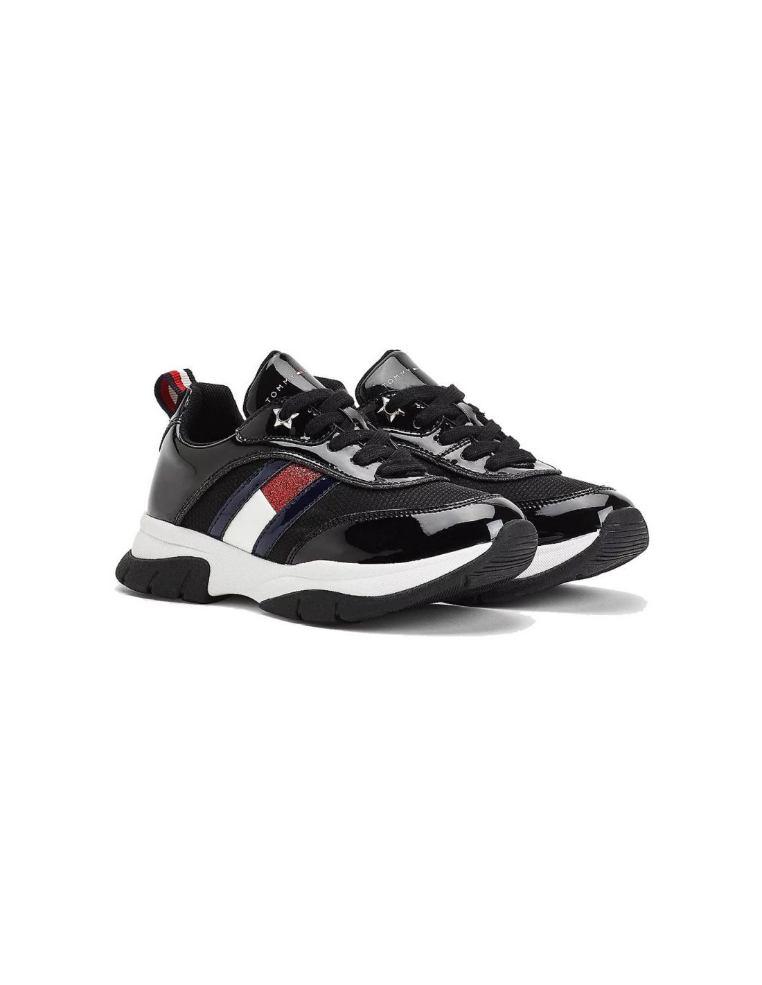 Tommy Hilfiger Παιδικά Sneakers Ανατομικά για Κορίτσι Μαύρα T3A4-31179-1022999
