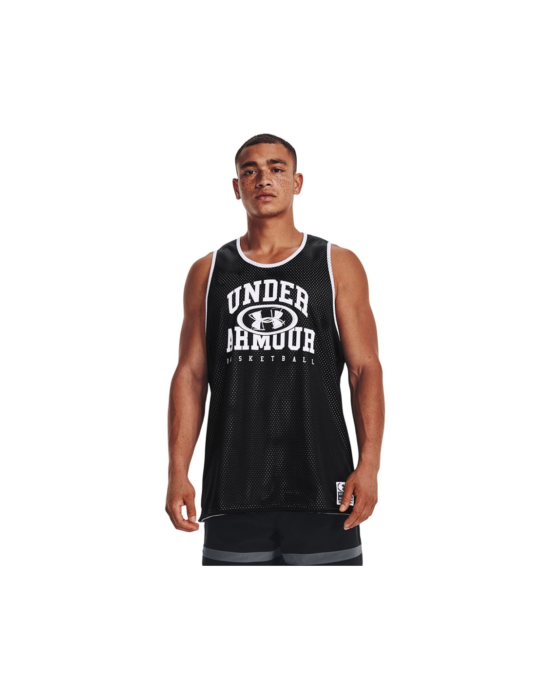 Under Armour Baseline Reversible Ανδρική Μπλούζα Αμάνικη Μαύρη 1377310-001