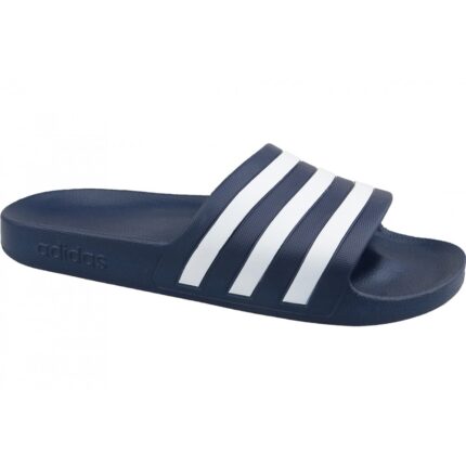 Adidas Adilette Aqua Slides Dark Blue / Cloud White F35542