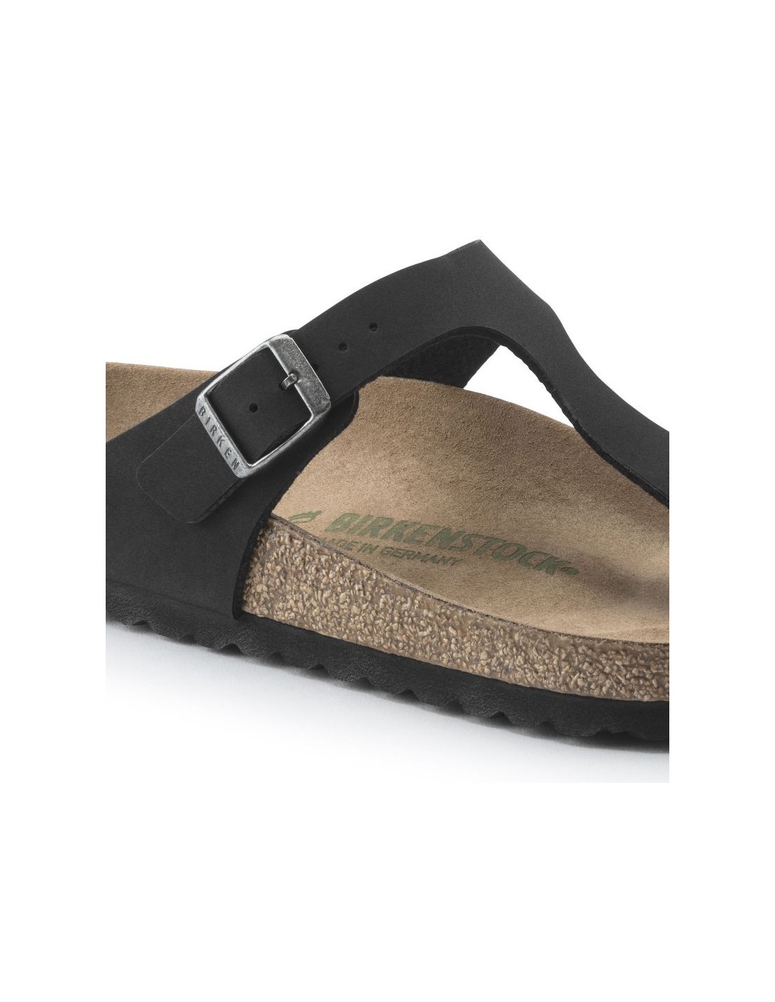 Birkenstock Gizeh BirkoFlor Women's Narrow Black FlipFlops for Narrow Feet Vegan Black 1020487 - Image 4