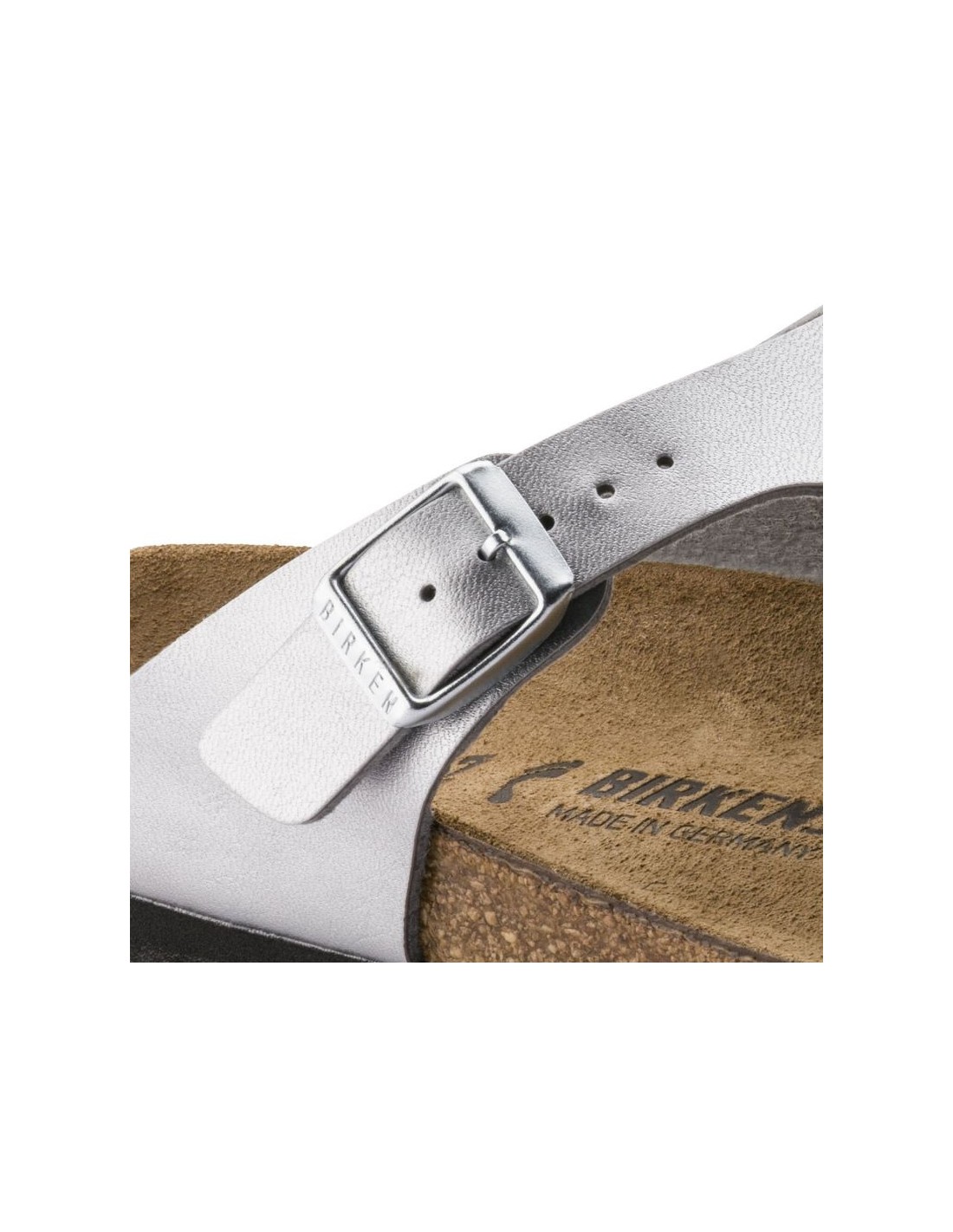 Silver Birkenstock Gizeh BirkoFlor narrow women's flipflops 0043853 - Image 4
