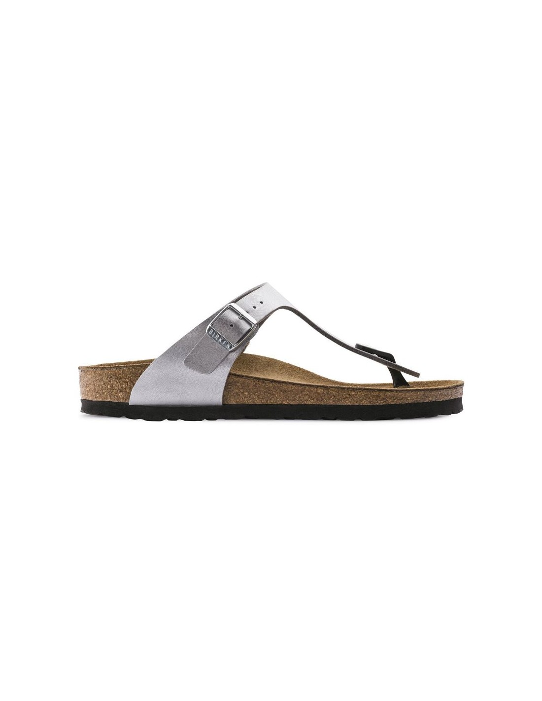 Silver Birkenstock Gizeh BirkoFlor narrow women's flipflops 0043853 - Image 8