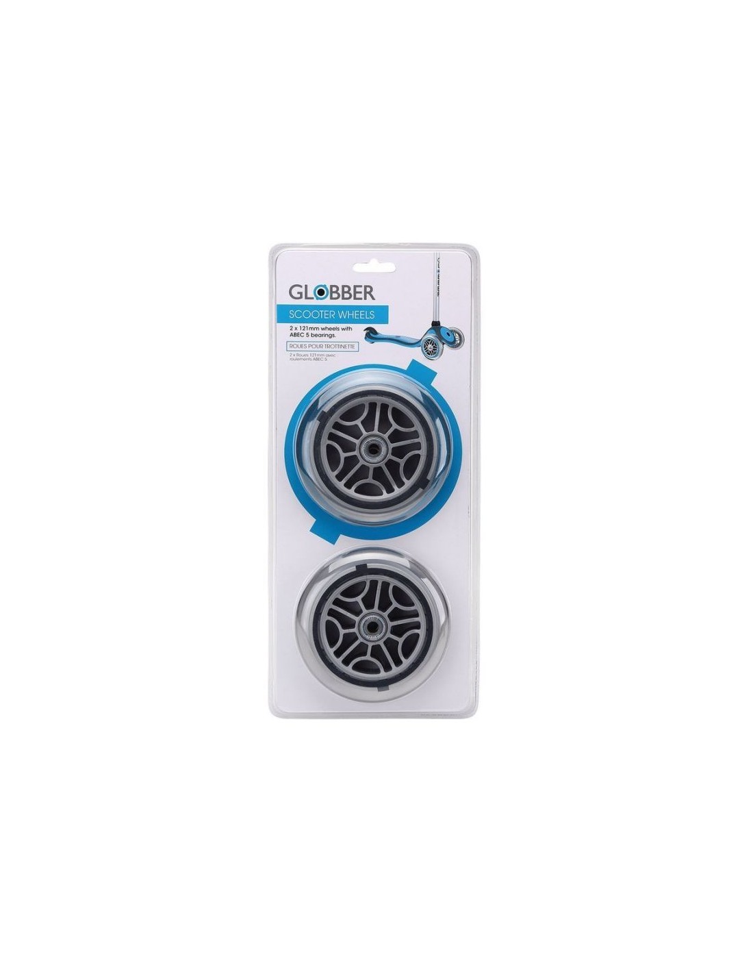 Front wheels 121 mm for scooter GLOBBER 526008 2 pcs - Image 3