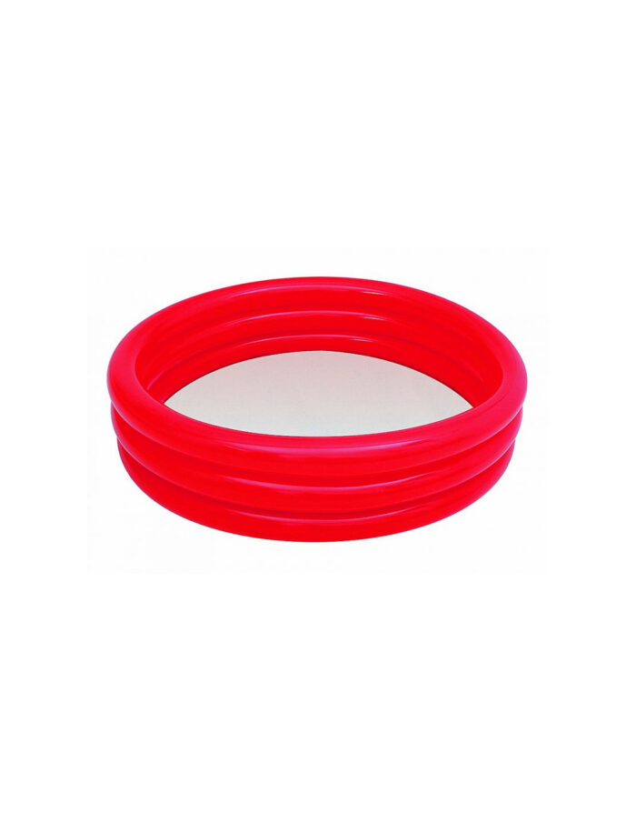 Bestway 51025B Παιδική Πισίνα Φουσκωτή Κόκκινη 122x122x25εκ. - Image 1