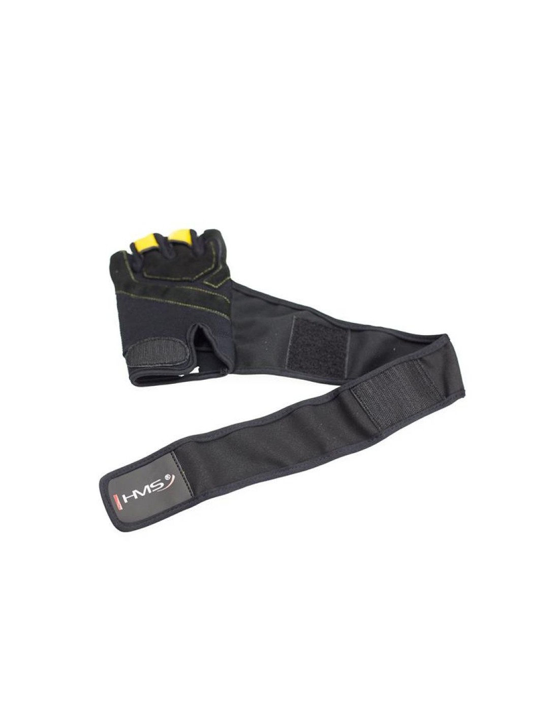 Black Yellow HMS RST01 rM gym gloves - Image 6