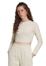 Cream Women's Crop Top Adidas Originals - Women