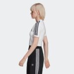 White Women's Crop Top Adidas Originals - Women - Image 5
