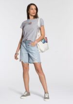 Levi's Grey Women's Annealed T-Shirt Levi's 501 - Women - Image 2
