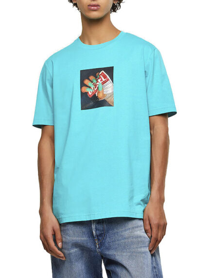 DieselT-Diegos-A36 T-shirt Γαλάζιο
