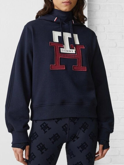 Tommy Hilfiger Large Monogram Th Hoodie - Blue