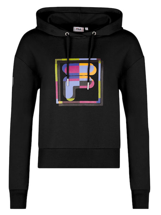 fixedratio_20221129113628_fila_gynaikeio_fouter_me_koukoula_mayro_faw0275_80001 FilaΓυναικείο Φούτερ με Κουκούλα Μαύρο - Image 1