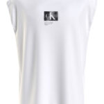 Calvin KleinΜπλούζα Κοντομάνικη Λευκή