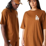 NEW ERA Men La Dodgers League Essential Oversized T-Shirt - BROWN - 60416427