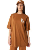NEW ERA Men La Dodgers League Essential Oversized T-Shirt - BROWN - 60416427 - Image 6
